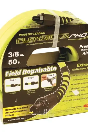 Certified LEGACY HFZP3850YW2 1/4" NPT Hose Size, 50‘ Hose Length, 300 PSI Max. Pressure Rating Air Hose