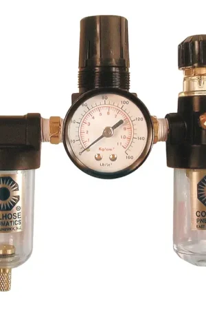 Flash Sale COILHOSE PNEUMATICS MFRL2-G 1/4" Port Size, 150 PSI Maximum Input Pressure, Polycarbonate Bowl Material Filter - Regulator - Lubricator