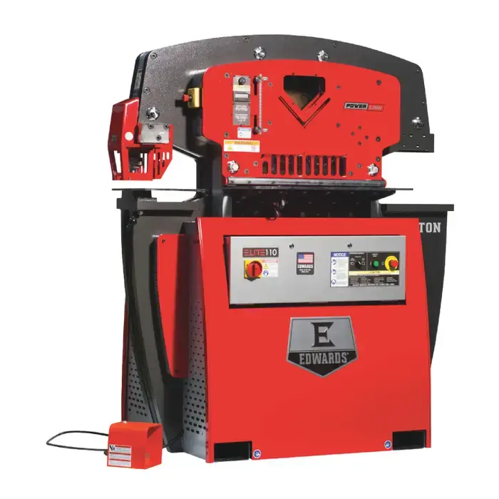 Today Only EDWARDS ELT110-3P230 110 Ton Punching Pressure Stationary Ironworker