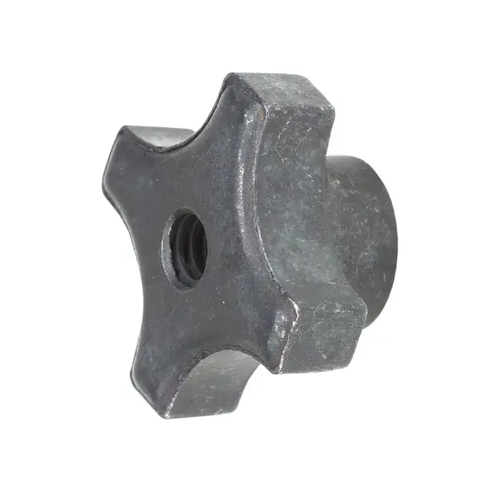 TTC HK-2T 5/16"-18 Thread Size, 1-1/2" Head Dia., 4 Points, Tapped Style, Hand Knob Steel Lobed & Scalloped Knob Final Sale