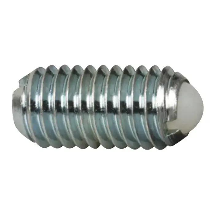 VLIER DBML10A M10x1.5 Thread Size, 19mm Body Length, Steel Body, Nylon Ball Threaded Ball Plunger While Supplies Last
