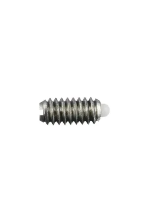VLIER NMHM6 M6x1.0 Thread Size, 13.50mm Thread Length, 2mm Projection, Steel Body, Delrin Nose Threaded Spring Plunger Professional Grade