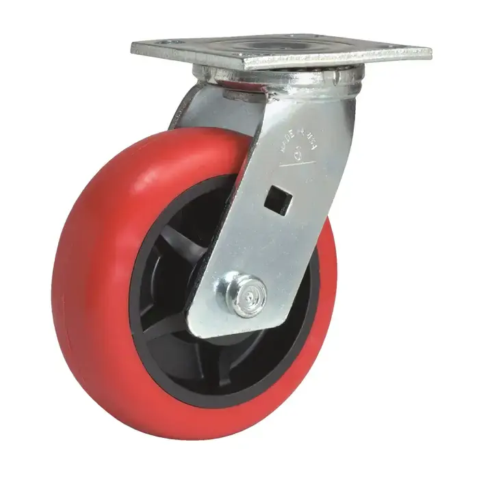 Holiday Sale FAULTLESS 3498-5 x 2 5" Wheel Diameter, 2" Wheel Width, 750 lbs. Load Rating Dyna-Tred PU Caster/Wheel
