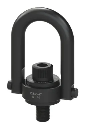 AMERICAN DRILL 23202 24,000 Ibs. Rated Capacity, 1-1/2"-6 Thread Size, 8" Ring Opening Hoist Rings, Hooks, Lifting Accessory One Day Deal