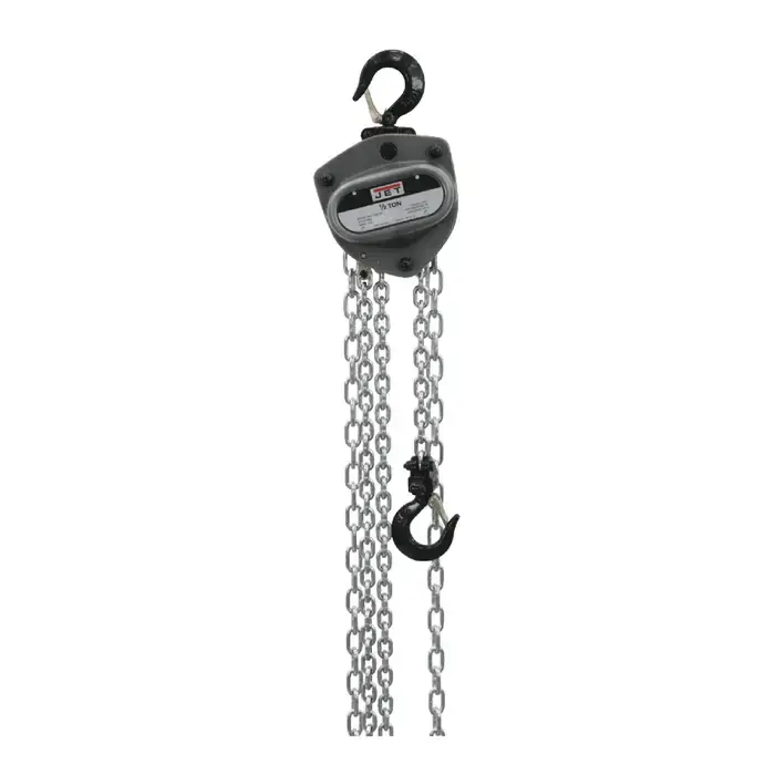 JET 205130 1/2 Ton Load Capacity, 30‘ Maximum Lift Distance, Manual Lift Speed Hoist Price Cut