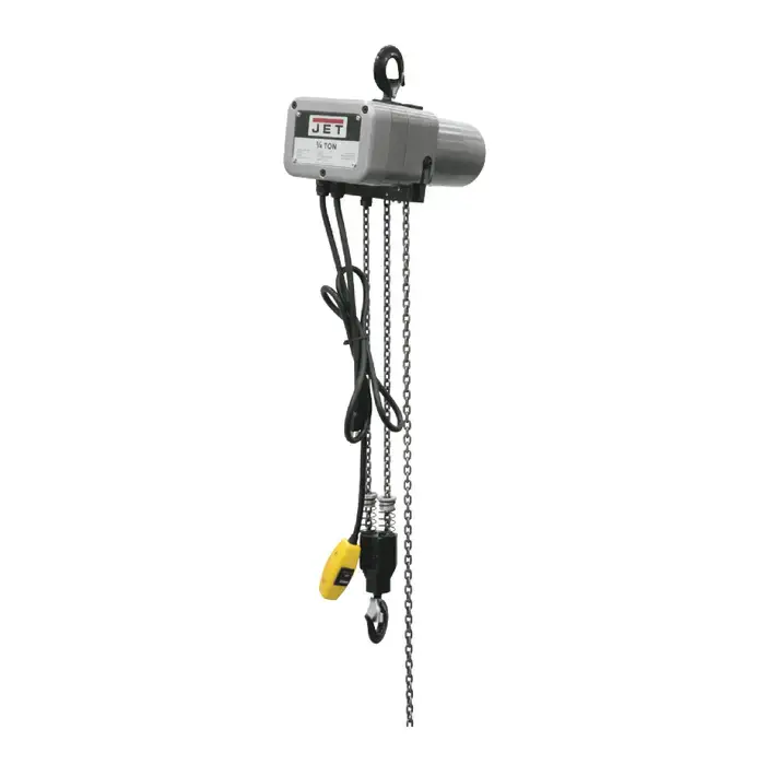 JET 110110 1/4 Ton Load Capacity, 10‘ Maximum Lift Distance, 8 FPM Lift Speed Hoist Brand New