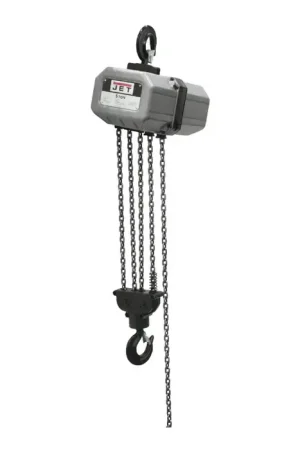 Clearance JET 511500 5 Tons Load Capacity, 15‘ Maximum Lift Distance, 4.9 FPM Lift Speed Hoist