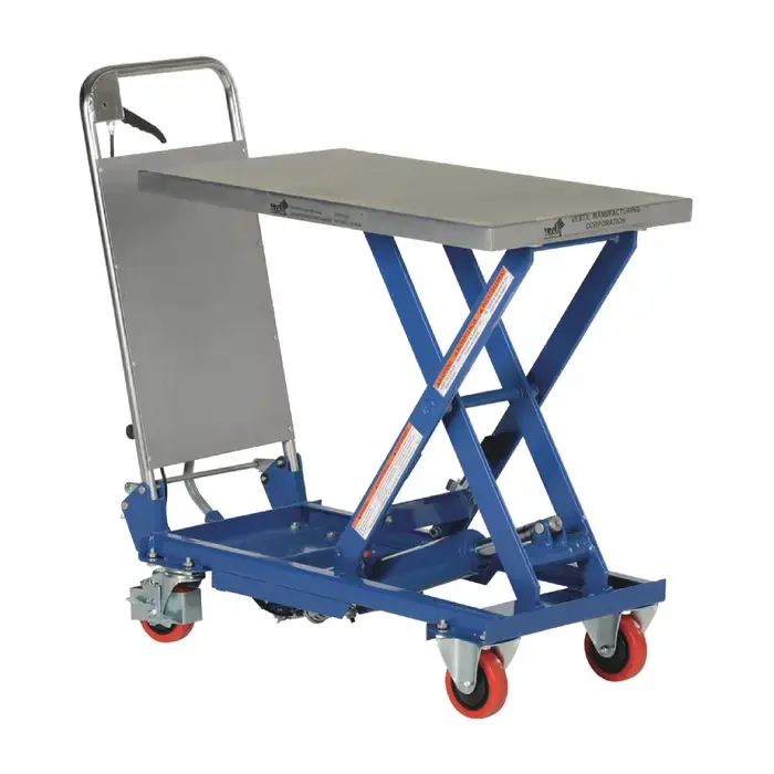 VESTIL CART-400 400 lbs. Load Carrying Capacity, Foot Pump Lift Style, 29" Lift Height Lift Table Must Have