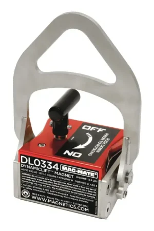 Top Rated MAG-MATE DL0334 3" Thick Lifting Capacity, 334 lbs. Holding Value Flat Items, Lift Magnet Type Magnetic Lifting Tool