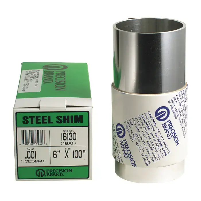Top Rated PRECISION BRAND MMS20 .20mm Thick, 2.5mm Width, Carbon Steel Metal Shim Stock