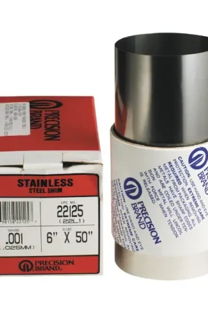 New Arrival PRECISION BRAND L-1 .001" Thick, 6" Width, 300 Stainless Steel Metal Shim Stock