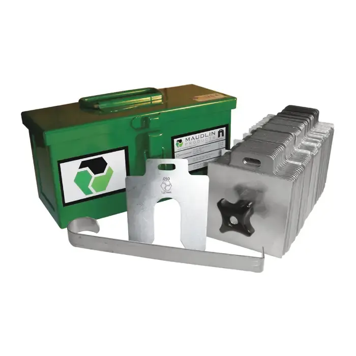 Markdown MAUDLIN MSD5-CK .001" Min. Thick, .125" Max. Thick, Stainless Steel 130 Piece Shim Stock Set