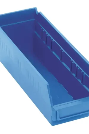 Popular AKRO-MILS 30-120 Shelf Bins Type, Blue Color, Industrial Grade Polymers Material Storage Bin