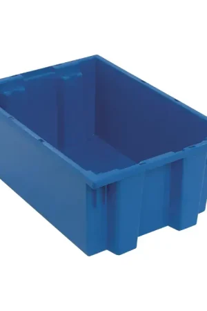 QUANTUM STORAGE SYSTEMS SNT200BL Totes Type, Blue Color, Polypropylene Material Tote Last Chance