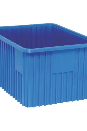 Trending QUANTUM STORAGE SYSTEMS DG 93120 Bins Type, Blue Color, Polypropylene Material Tote