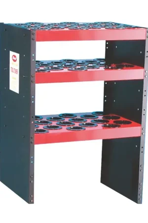 Big Sale HUOT 13850 54 Tool Capacity, 50 Taper, 50 Tool Style NC/CNC Adapter Tool Storage Cart