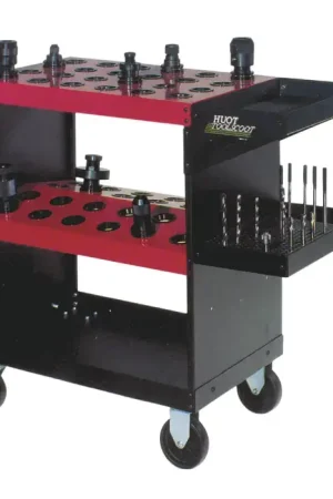 Genuine HUOT 30HU 48 Tool Capacity, 30 Taper, BT, CAT "V" Flange, NMTB Tool Style NC/CNC Adapter Tool Storage Cart