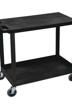 Fresh Stock LUXOR EC21-B 400 lbs. Total Load Capacity, 18" Length, 32" Width Stock Cart