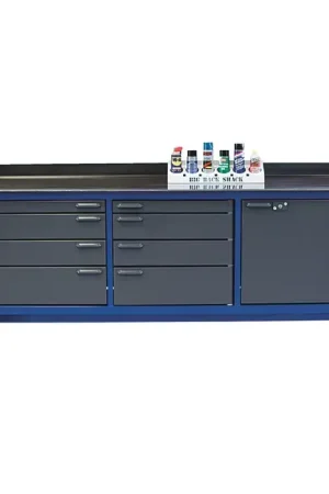 BADASS WORKBENCH 3BAYKL-WC 8‘ Workbench With Drawers Type, 12 No. of Drawers, 32" Chest Length Mobile Workstation Time-Limited