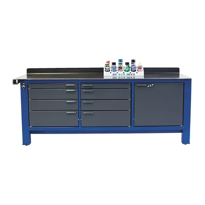 BADASS WORKBENCH 3BAYKL-WC 8‘ Workbench With Drawers Type, 12 No. of Drawers, 32" Chest Length Mobile Workstation Time-Limited