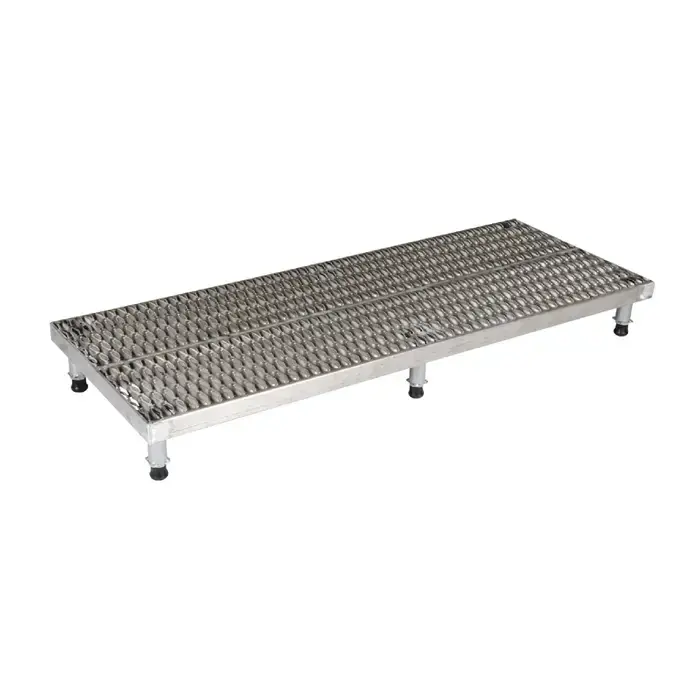 Get Yours VESTIL AHW-L-2496-A Adjustable Work Mate Stand Type, 23-5/8" Width, 96" Depth Stationary Work Bench / Table