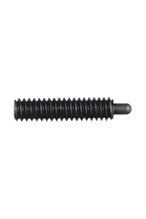 Discount VLIER SM8AN M8x1.25 Thread Size, 22mm Thread Length, 3mm Projection, Steel Body, Steel Nose Threaded Spring Plunger