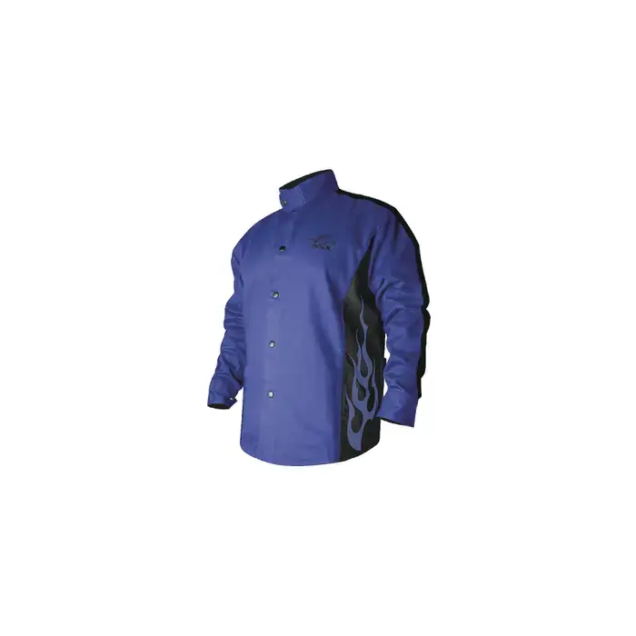 REVCO BXRB9C-XXXL XXXL Size, Blue With Blue Flames Color, Fire Resistant Protection Level Jacket Brand New