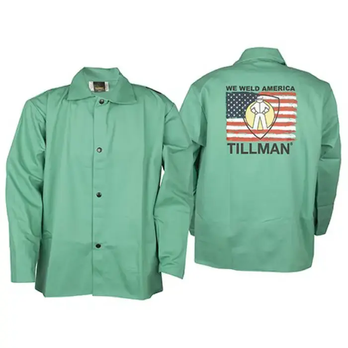 TILLMAN TIL90302X XXL Size, Green Color, Fire Resistant Protection Level Jacket Trending