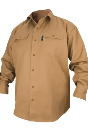 Get Yours REVCO FS7-KHK XXXL Size, Khaki Color, Fire Resistant Protection Level Shirt