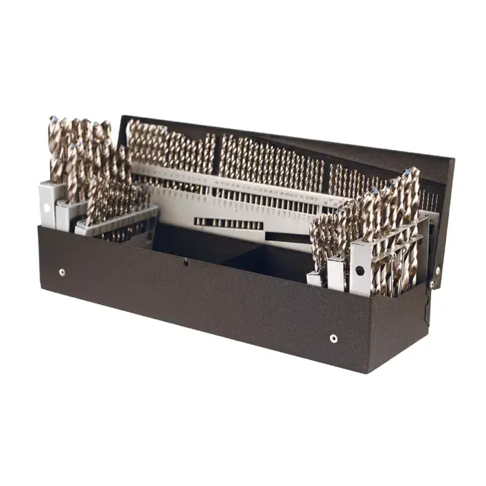 PRECISION TWIST DRILL 090123 1/16" to 1/2" by 64ths, 1 to 60, A to Z 118° Bright High Speed Steel Jobbers Length Drill Set Super Sale