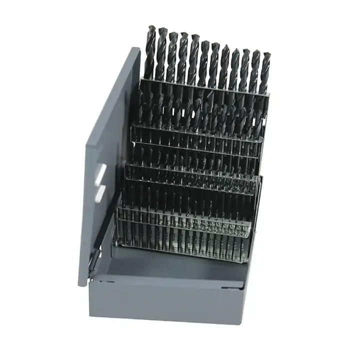 New Arrival RUSHMORE USA RM60B 1 to 60 Size, 135°, High Speed Steel Screw Machine Length Stub Drills Set