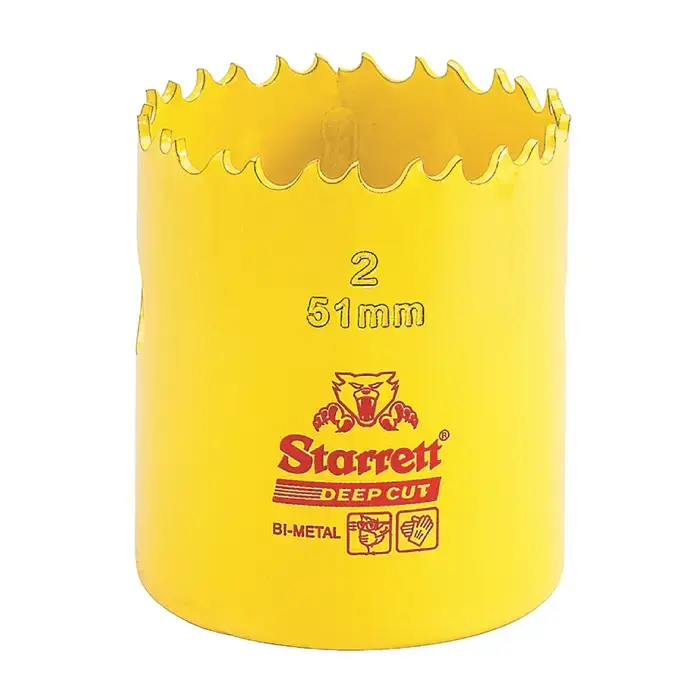 Mega Sale STARRETT DCH0118-G 1-1/8" Dia., 2" Cutting Depth, Bi-Metal Hole Saws