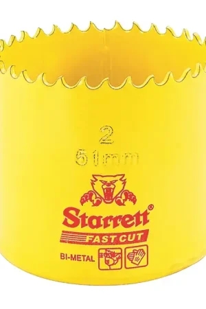 STARRETT FCH0334-G 3-3/4" Dia., 1-5/8" Cutting Depth, Bi-Metal Hole Saws Certified