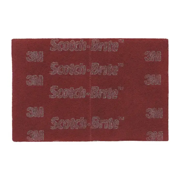 Holiday Sale 3M 7100023339 Aluminum Oxide Non-Woven Handpad - 6" x 9", Very Fine Grade, Maroon