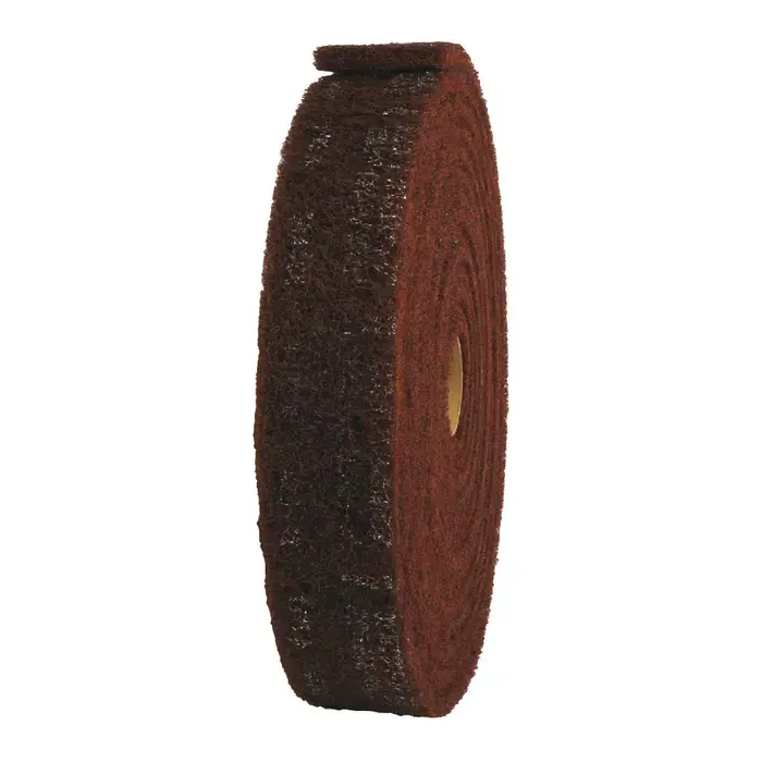 3M 7000121074 Aluminum Oxide Scotch-Brite™ Cleaning & Finishing Rolls - 2" x 30‘ Size, Very Fine Grade, Maroon Authentic