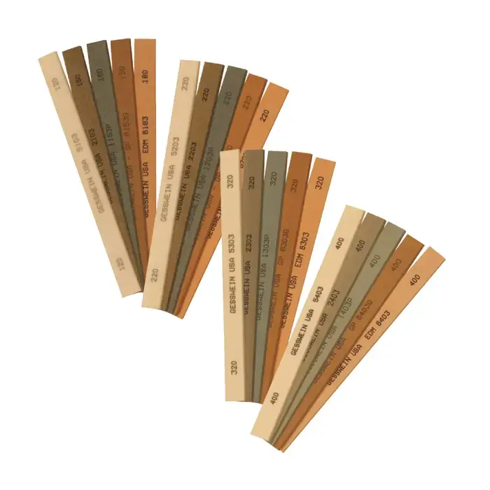 GESSWEIN 405-2055 Aluminum Oxide (EDM), White Aluminum Oxide (Oil-Treated & GP), Aluminum Oxide (Diemaker) And Premium Silicon Carbide (Moldmaker Plus) Bonded Polishing Stone - 1/2" x 6" 120-400 Grit, Medium to Very Fine Grade Grab Now