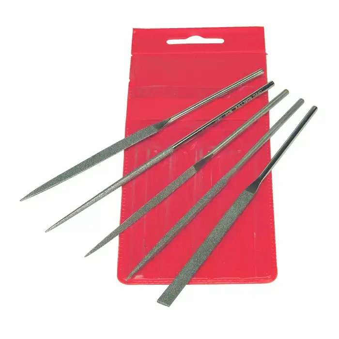 MDT SET-D181 Coarse 5 Piece Sets (1) Each Of Flat, Triangle, Square, Half-Round And Round Files Diamond File Set Best Price