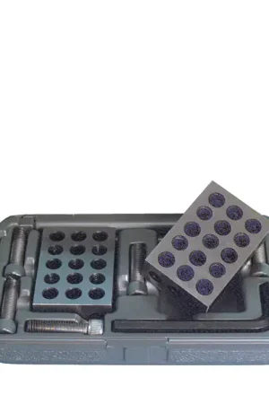 TESA BROWN & SHARPE 599-750-10 1-2-3 Block Set with Bolts, 23 Hole Setup Block Save Now