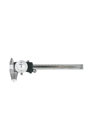 Budget MITUTOYO 505-744 Dial Caliper, 0 - 6" Range, White Face