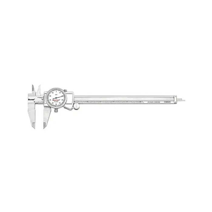 Clearance STARRETT 3202-8 Dial Caliper, 0 - 8" Range, White Face