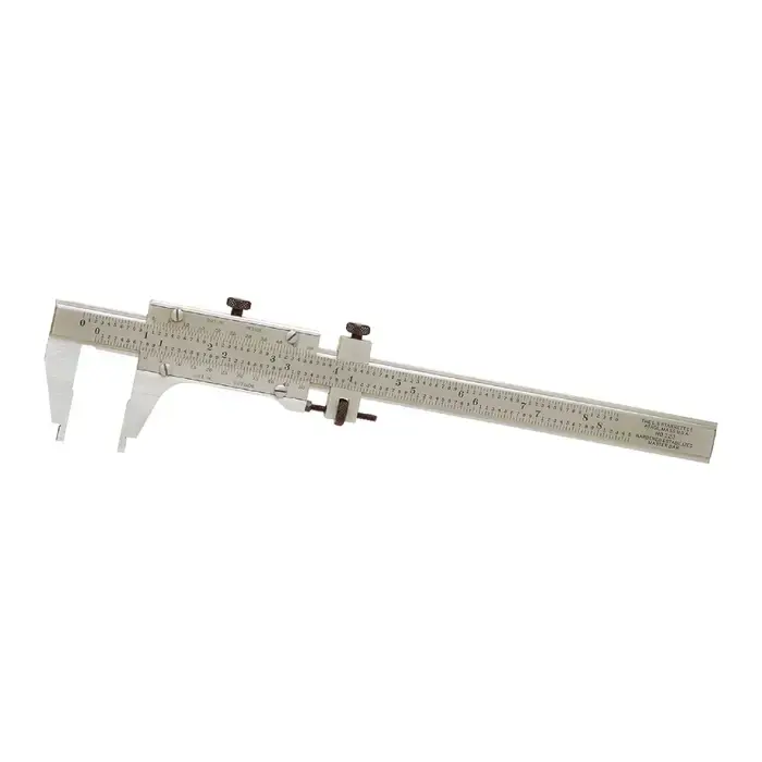 STARRETT 123EMZ-6 Vernier Caliper, 0 - 6" (0 - 150mm) Range, .001" Graduation Fresh Stock