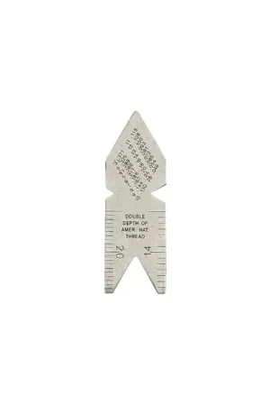 TTC CF-778 60° Center Gage Type, 14ths, 20ths, 24ths and 32nds of an inch Graduation Center Gage Premium