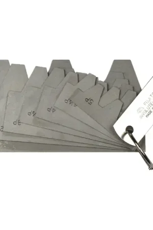 FUJI TOOL DP-L20 7 No. of Leaves, 2, 2-1/2, 3, 3-1/2, 4, 4-1/2, 5 Range, 20° Angle Gear Tooth Gage While Supplies Last