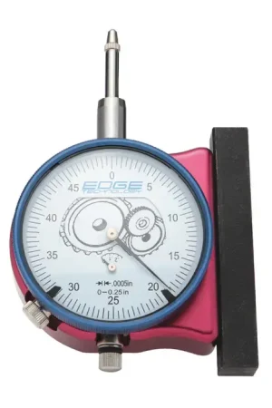 EDGE TECHNOLOGY 42-000 0 - 1/4" Range, 0-50 Reading Dial Drop Indicator Top Rated
