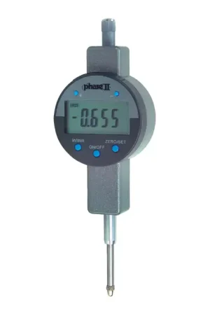PHASE II 900-085 0 - 1" (0 - 25mm) Range, .0005" (.01mm) Resolution Digital Drop Indicator Top Rated