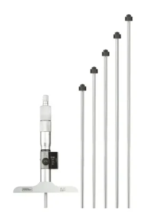 FOWLER 52-225-176-0 0 - 6" Range, 2.5" Base Length, 5 Rods Mechanical Depth Gage Micrometer Today Only