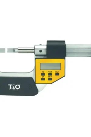 T&O TEBM-01 0 - 1" Range, — Graduation, Friction Thimble Blade Type Outside Micrometer Certified