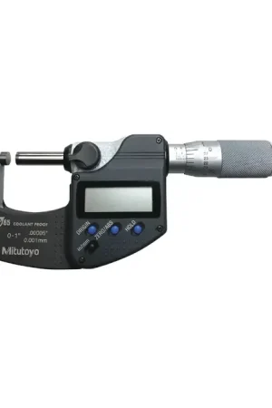 MITUTOYO 293-330-32 0 - 1" (0 - 25mm) Range, .0001" Graduation Flat End Spindle Outside Micrometer Trending