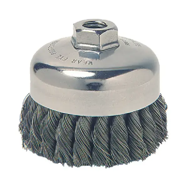 WEILER 13286 Cup Brush - 2-3/4" Brush Diameter, 5/8"-11 Arbor Hole Thread Size Luxury