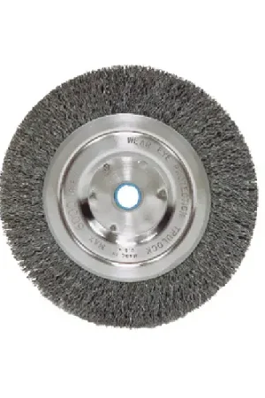 WEILER 06655 Wheel Type Brush - Arbor Hole Thread Size, 7" Outside Diameter, 7/8" Face Width Crafted